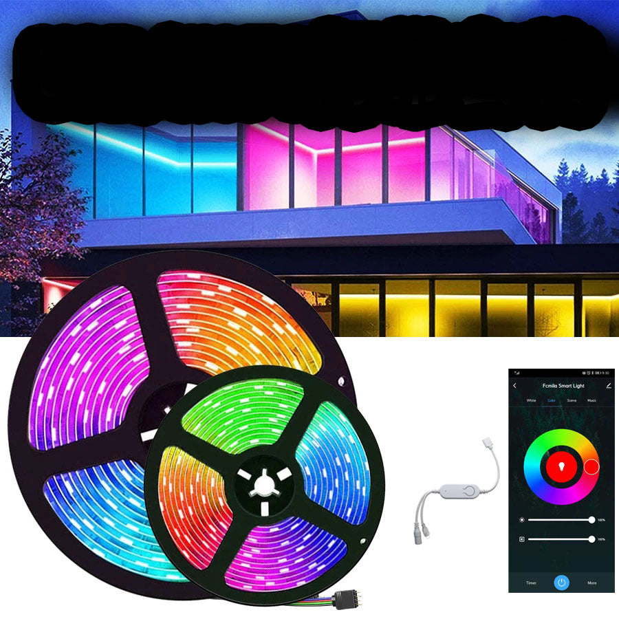 RGB LED Light Strip — Music Sync, App & Remote Control